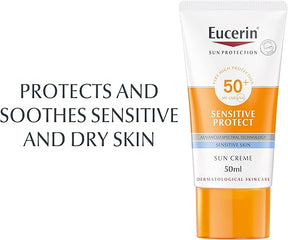 Eucerin Sun Cream Spf 50 + 50ml - ZainaMart