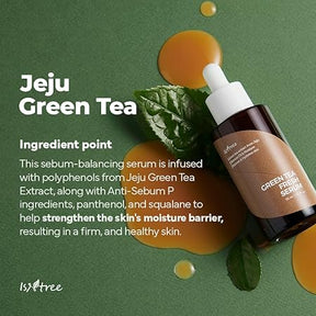 IsNtree Green Tea Fresh Sebum Control Serum for Oily Skin (50ml) - ZainaMart