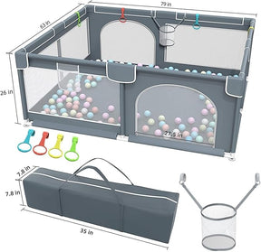 Large Single Baby Playpen - ZainaMart