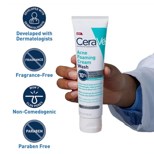 CeraVe Acne Foaming Cream (150ml) - ZainaMart